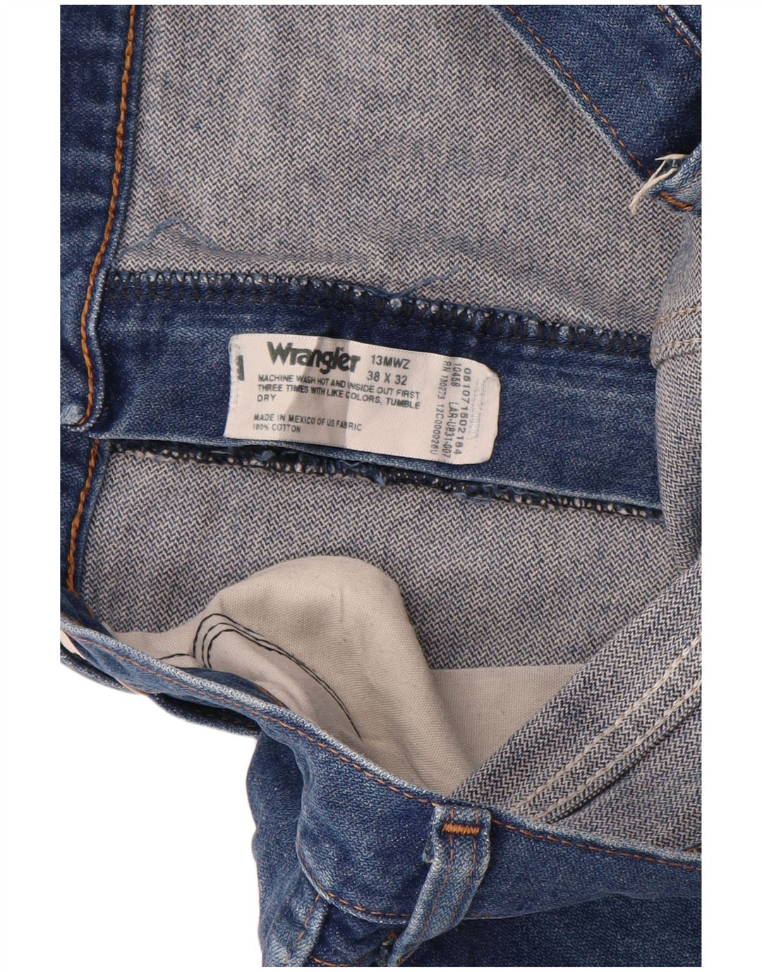 Shorts jeans masculino WRANGLER W38 XL algodão azul