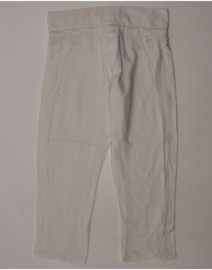 CHAMPION Womens Capri Tracksuit Trousers UK 4 XS  White Cotton Vintage Champion and Second-Hand Champion from Messina Hembry 