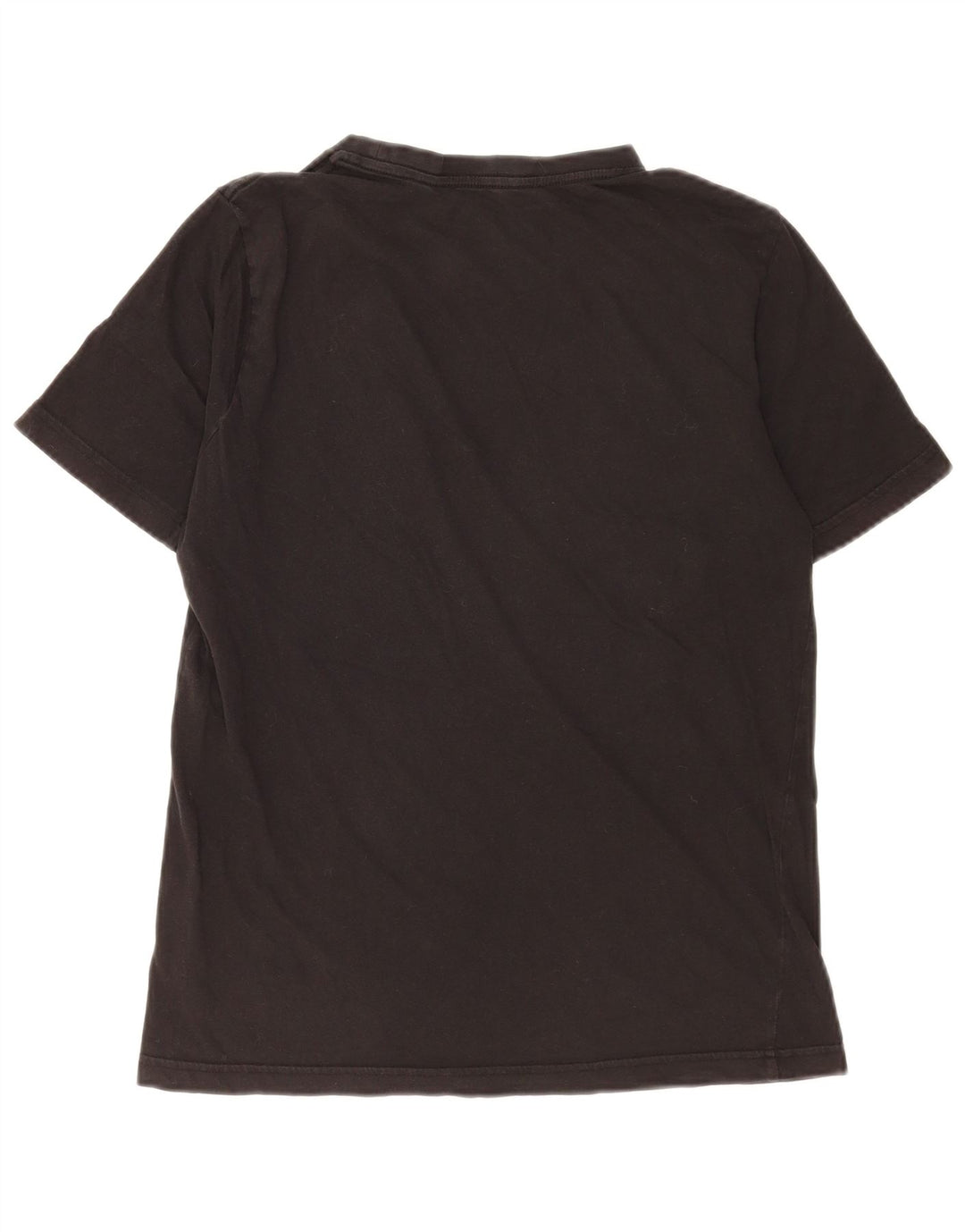 Puma Mens Graphic T-Shirt Top Pequeno Algodão Preto