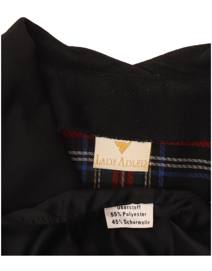 Vestido feminino Adler com bainha UK 16 grande poliéster xadrez multicolorido