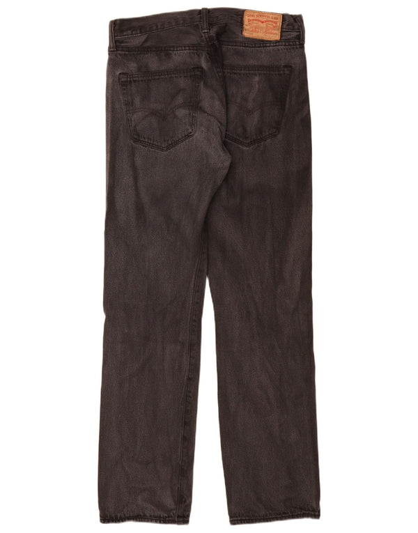 Jeans retos masculinos Levi's W32 L32 algodão cinza