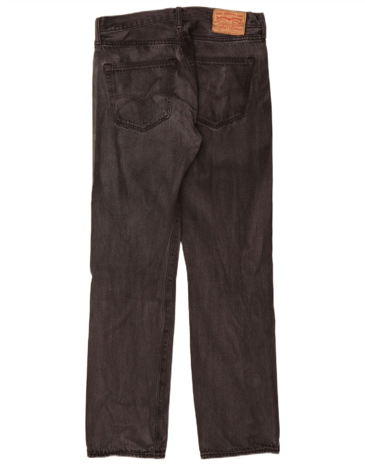 Jeans retos masculinos Levi's W32 L32 algodão cinza