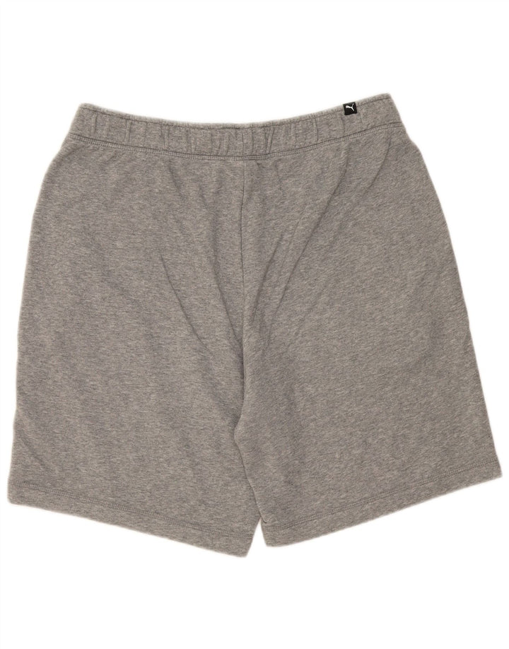 Shorts esportivos masculinos Puma XL cinza manchado