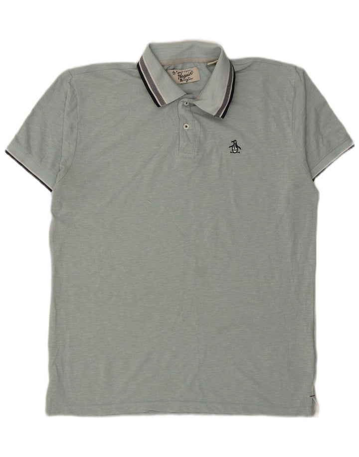 Camisa polo masculina Penguin XL algodão azul