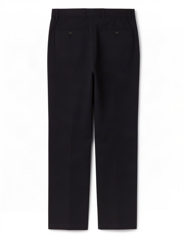Calça chino reta masculina Marks & Spencer W32 L31 algodão azul marinho