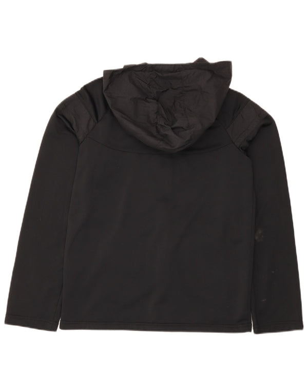 Suéter Nike feminino com capuz e zíper 13-14 anos XL preto poliéster