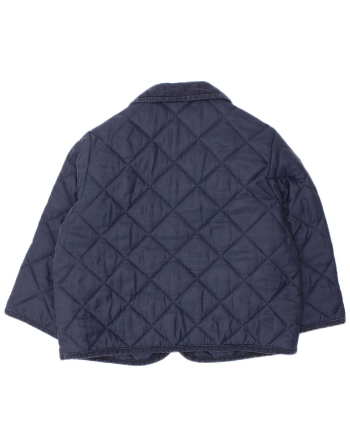 Casaco acolchoado Benetton Boys 5-6 anos azul marinho