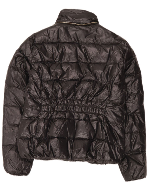 Jaqueta acolchoada feminina Zara UK 14 grande preta