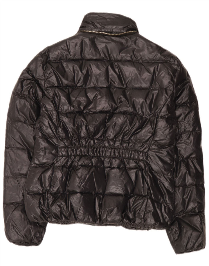 Jaqueta acolchoada feminina Zara UK 14 grande preta