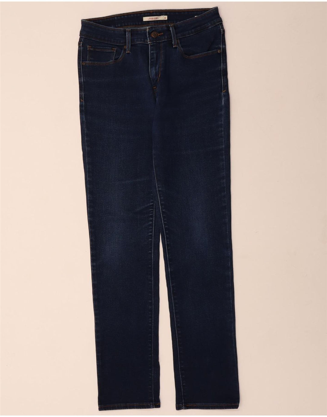 Jeans skinny feminino de cintura média LEVI'S US 8 médio W28 L30 algodão azul