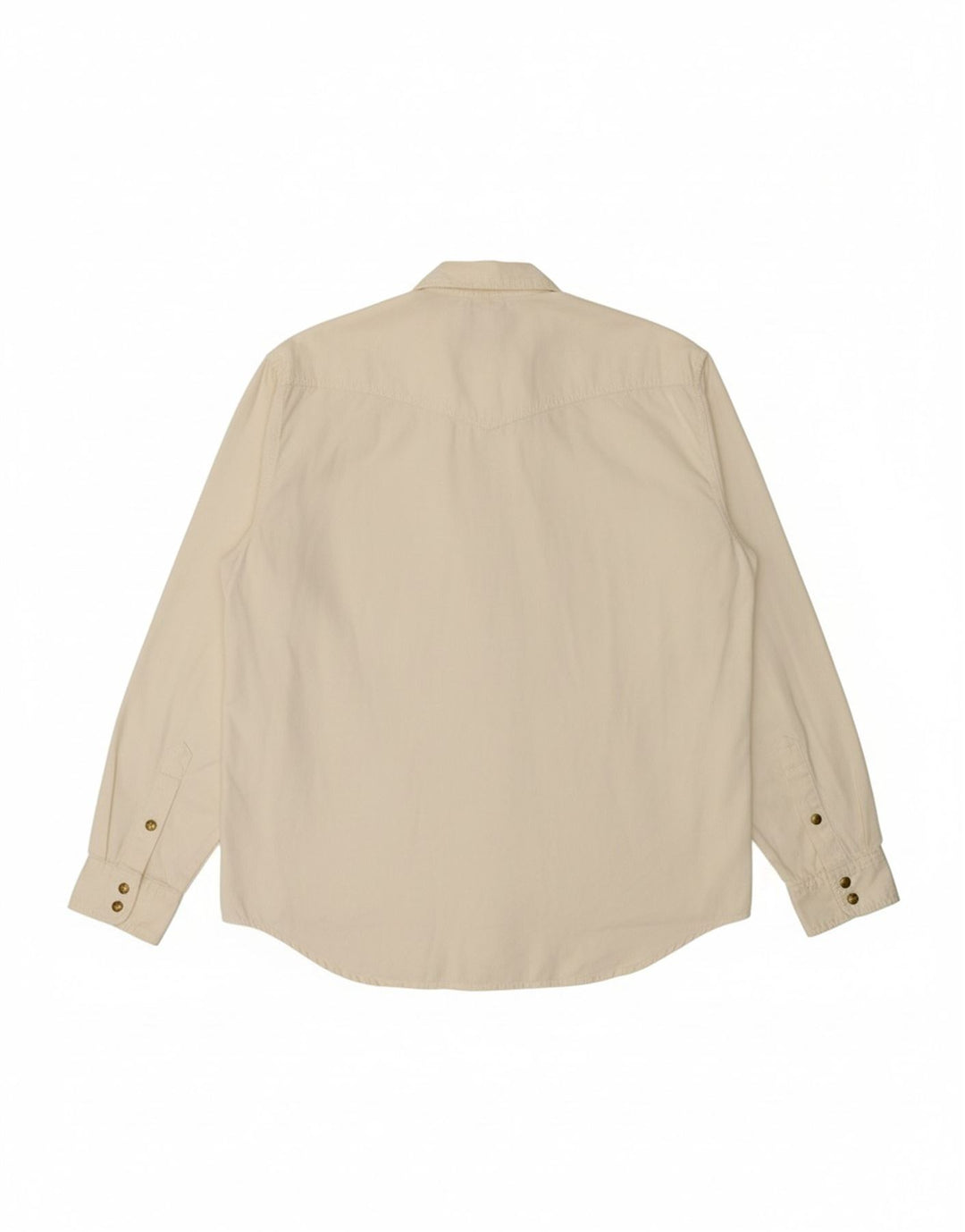 Camisa jeans masculina WRANGLER pequena de algodão branco