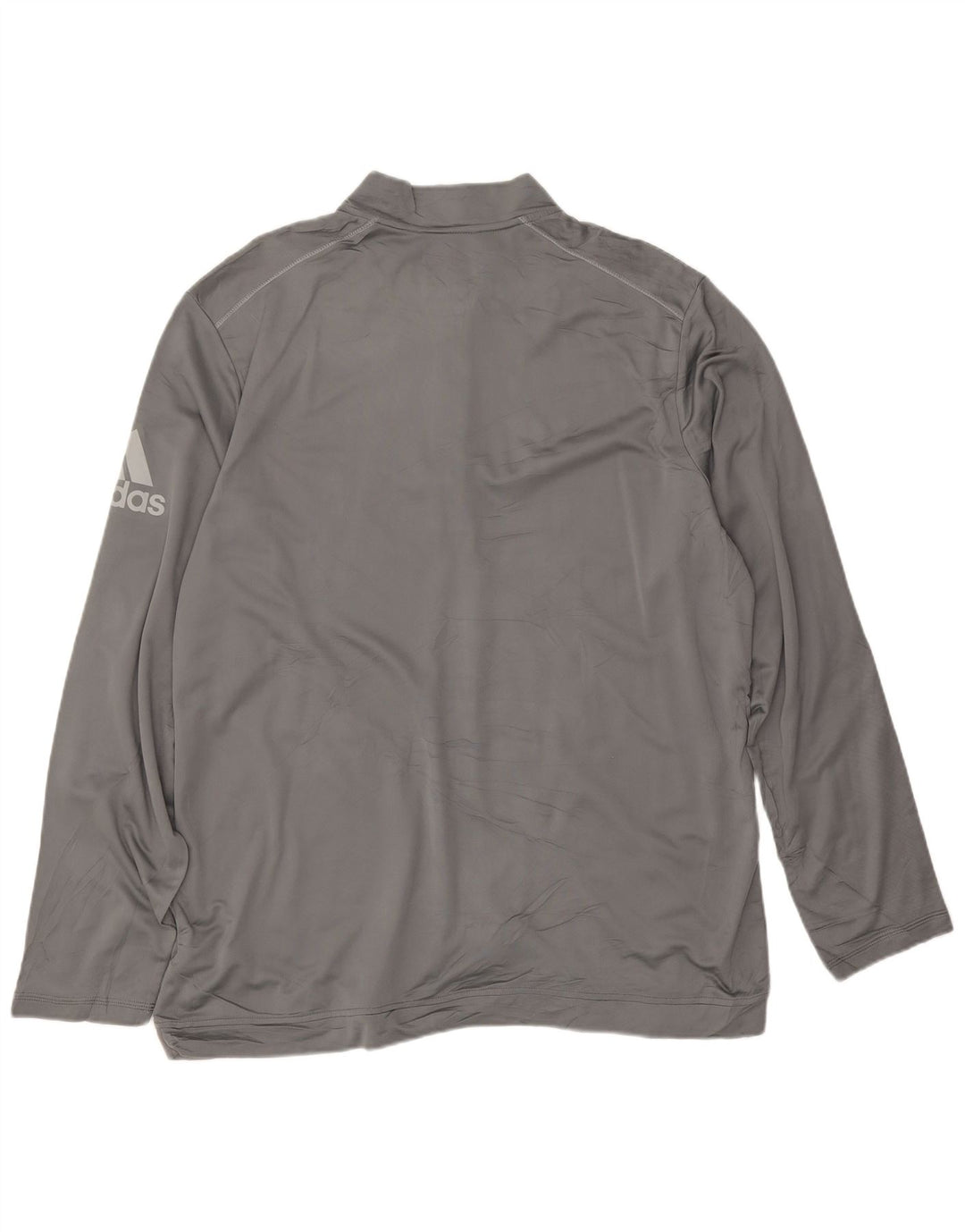 Adidas Mens Climawarm Graphic Zip Neck Pulôver Treino Top XL Cinza