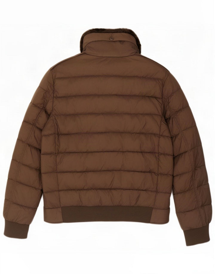 Jaqueta acolchoada masculina Blauer Reino Unido 40 grande algodão marrom