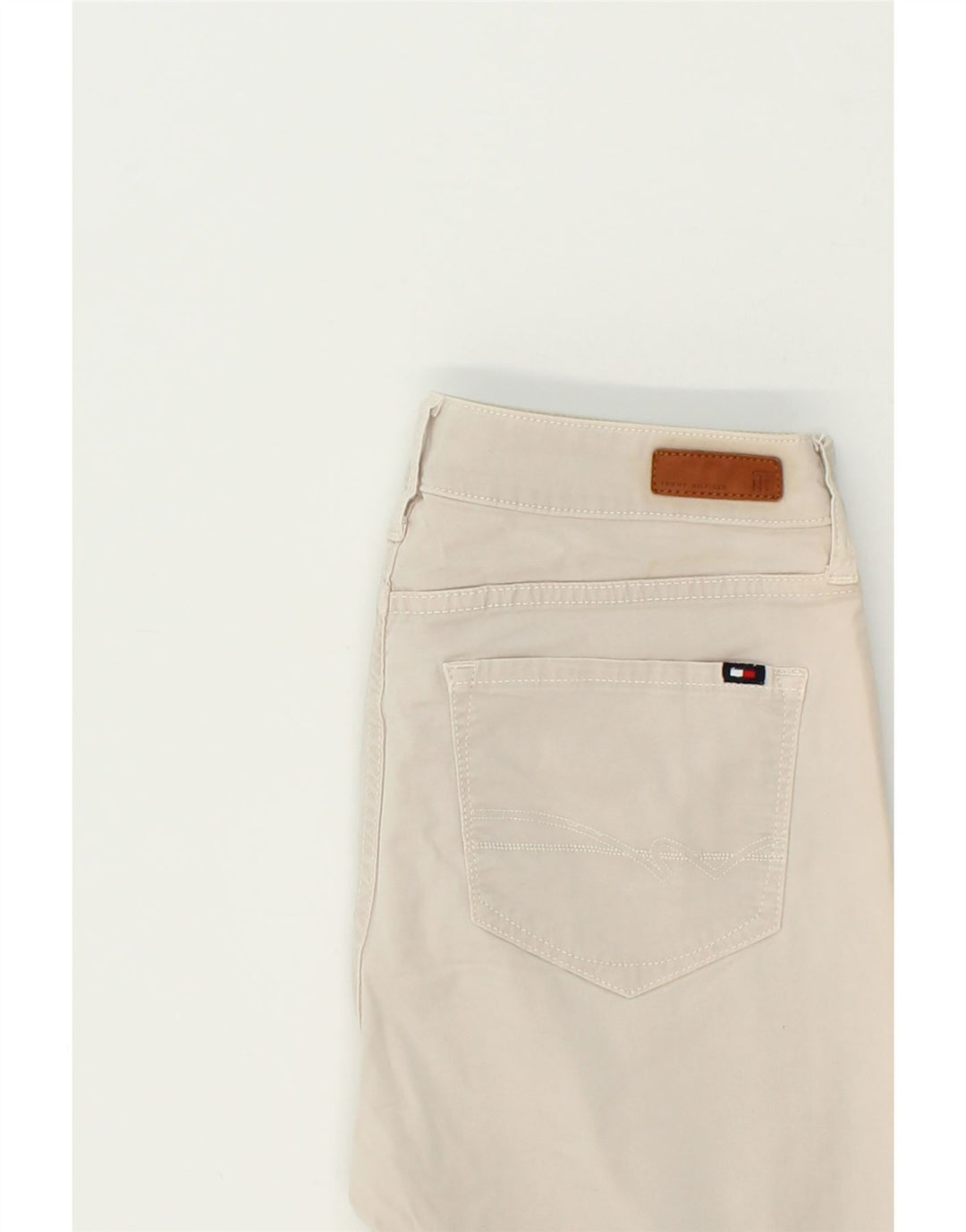 TOMMY HILFIGER Womens Slim Jeans W28 L24  White Vintage Tommy Hilfiger and Second-Hand Tommy Hilfiger from Messina Hembry 