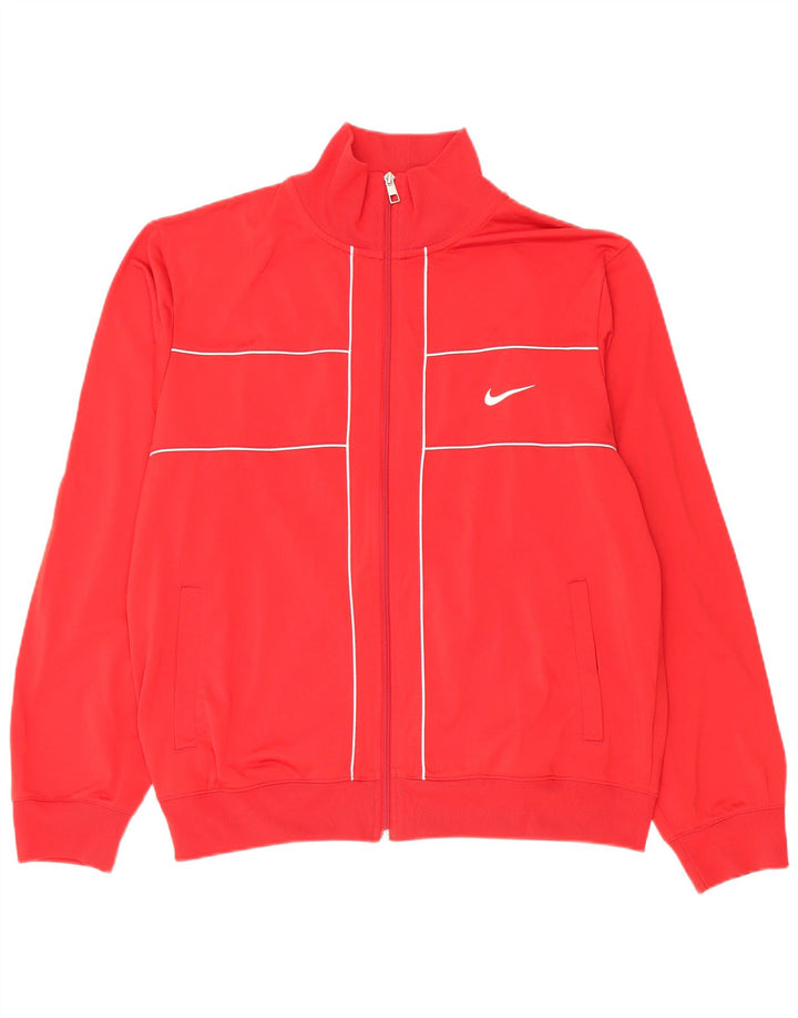 Nike Mens Treino Top Jaqueta Grande Poliéster Vermelho