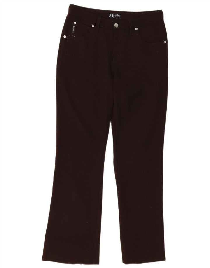 Calça casual feminina ARMANI Bootcut W28 L28 marrom