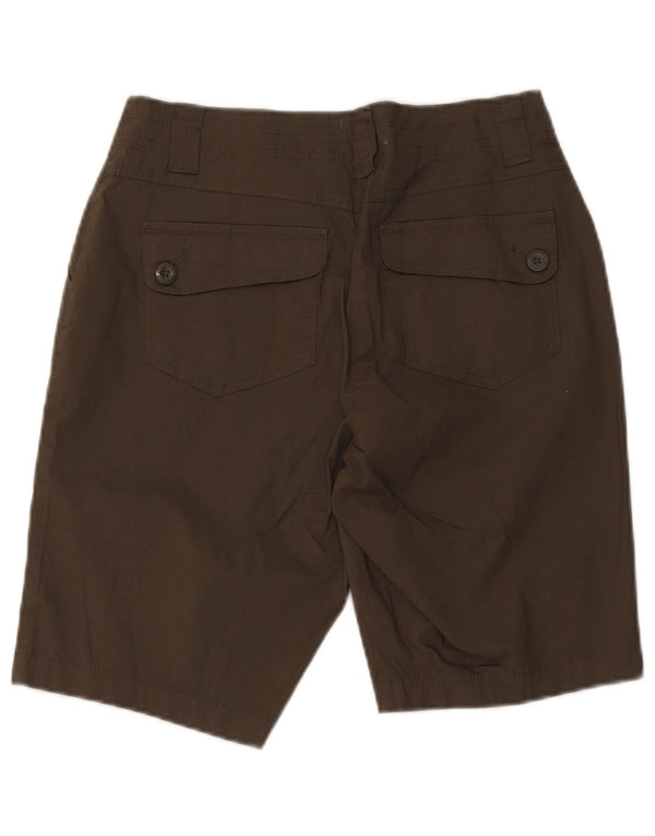 Shorts chino feminino Mountain Warehouse UK 10 pequeno W30 algodão cáqui