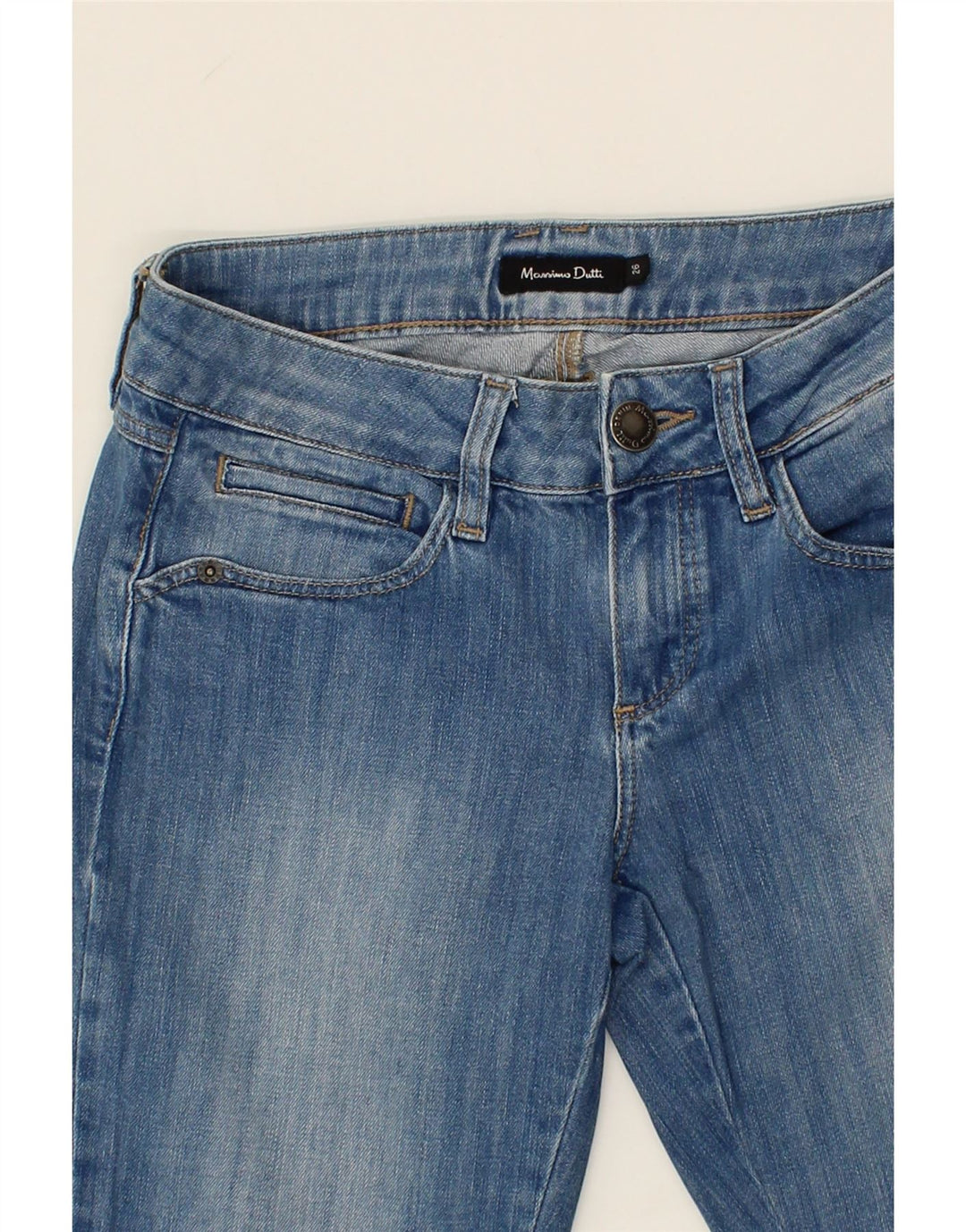 MASSIMO DUTTI Womens Slim Jeans W26 L30 Blue Cotton Vintage Massimo Dutti and Second-Hand Massimo Dutti from Messina Hembry 