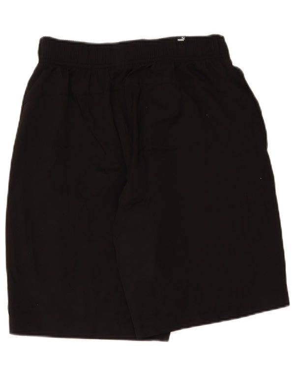 Shorts esportivos gráficos masculinos Puma médio preto poliéster