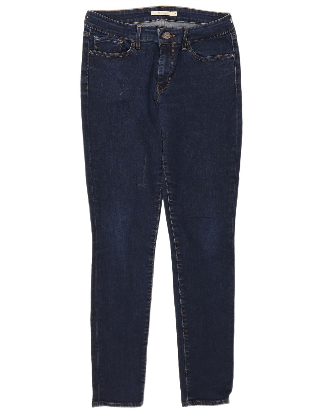 Jeans skinny feminino LEVI'S W29 L30 algodão azul marinho