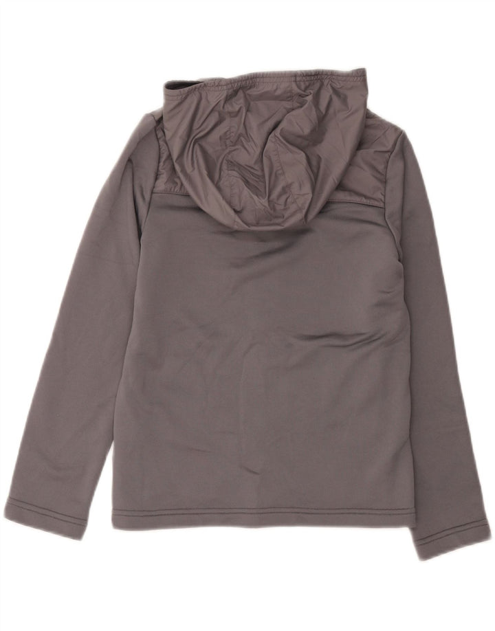 Suéter Nike Boys Zip com capuz 10-11 anos cinza médio colorblock poliéster