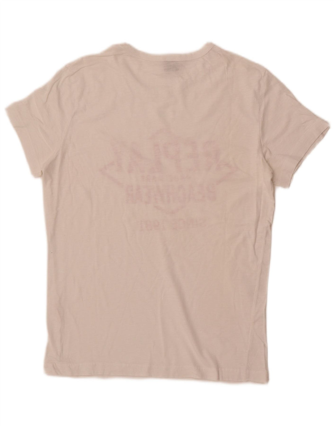 Replay Camiseta masculina gráfica top pequeno branco