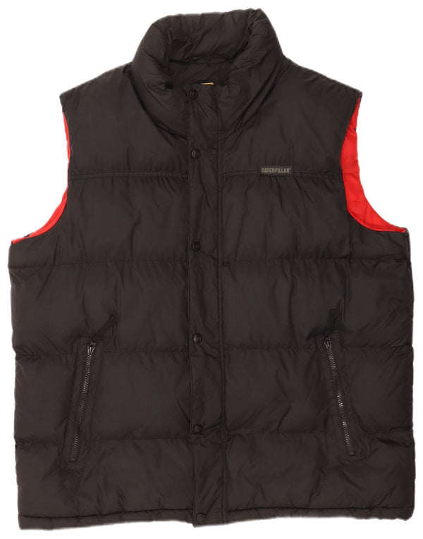 Colete acolchoado masculino Caterpillar UK 44 2XL nylon preto