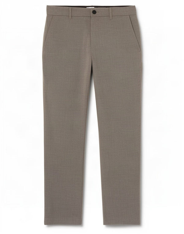 Calça Chino Cônica Feminina Zara Grande W32 L28 Poliéster Cinza