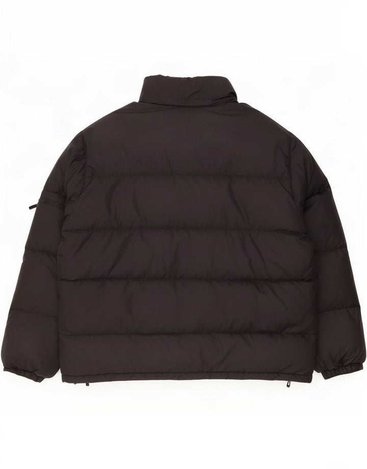 Jaqueta acolchoada masculina vintage IT 50 XL poliamida preta