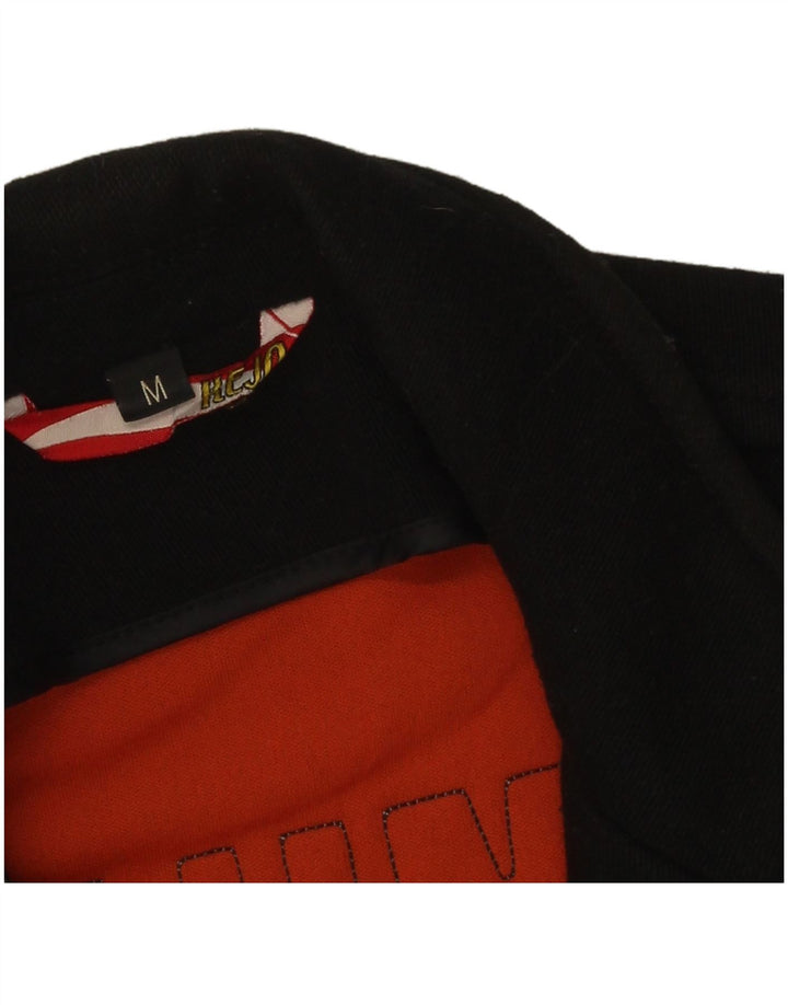 Jaqueta blazer masculina Kejo gráfica de 3 botões Reino Unido 38 lã preta média