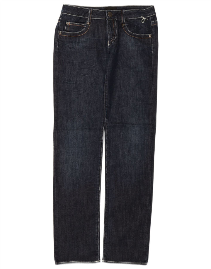 Calça jeans reta feminina Calvin Klein W29 L33 algodão azul marinho