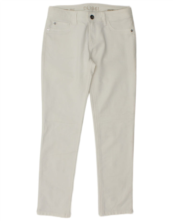 DL1961 Jeans Skinny Feminino W28 L28 Algodão Branco