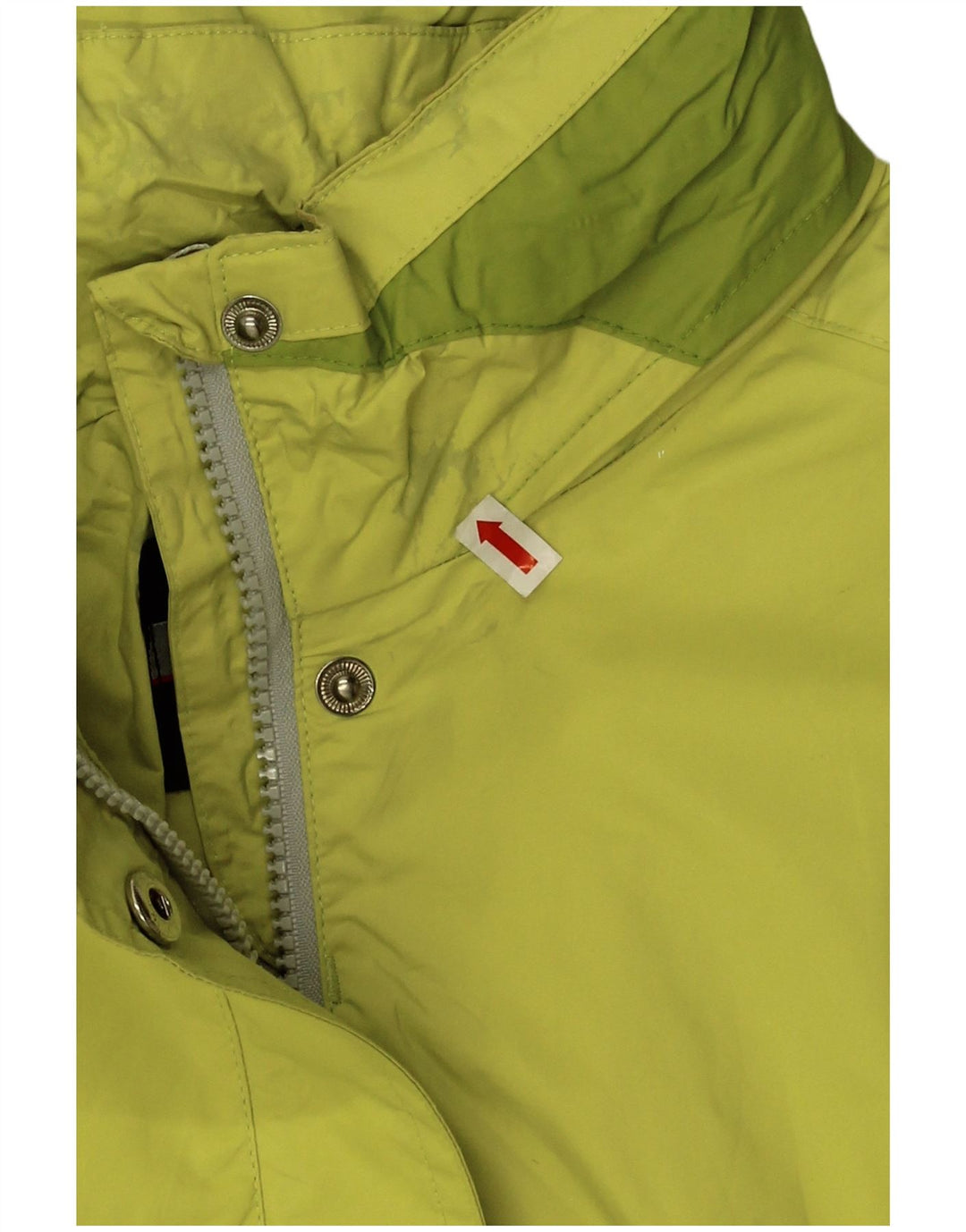 Jaqueta de chuva feminina K-Way IT 42 poliéster colorblock verde médio