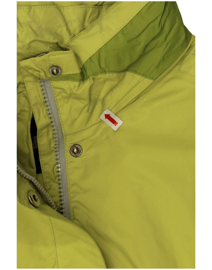 Jaqueta de chuva feminina K-Way IT 42 poliéster colorblock verde médio