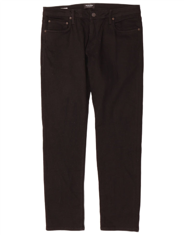 Jack & Jones Mens Jeans Slim W36 L32 Algodão Preto