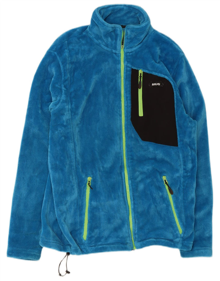 Jaqueta de lã masculina Brugi UK 40 grande azul