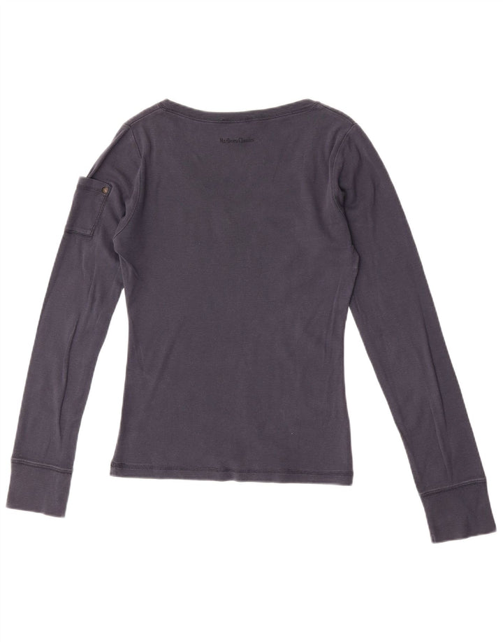 Top feminino Marlboro Classics manga comprida UK 18 XL azul marinho