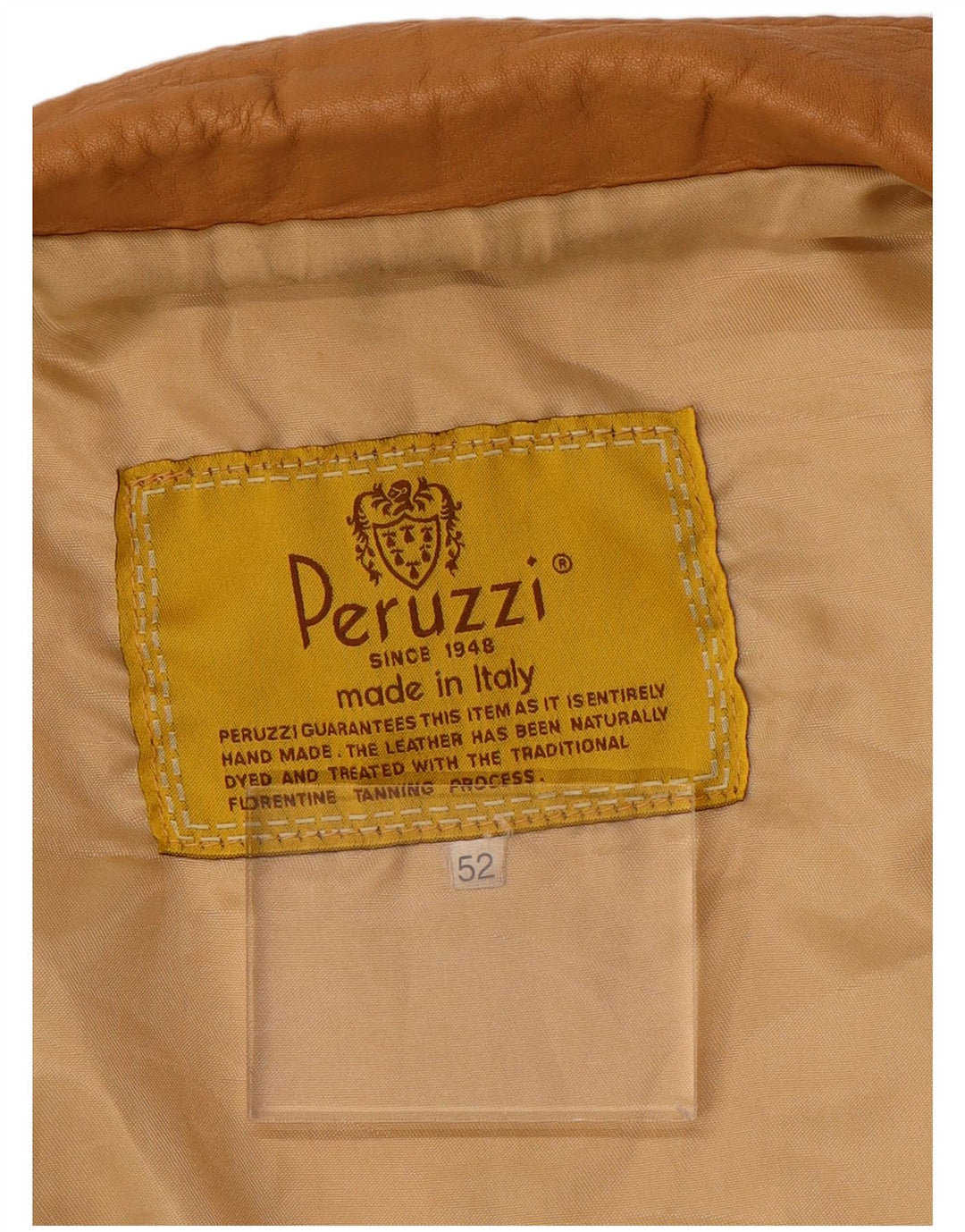 Jaqueta de couro feminina Peruzzi IT 52 2XL couro bege