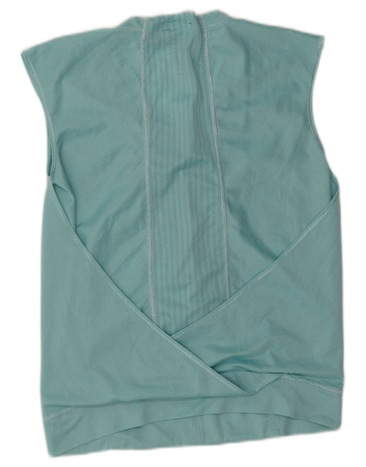 Adidas Womens Clima 365 Vest Top UK 10 Pequeno Azul Poliéster