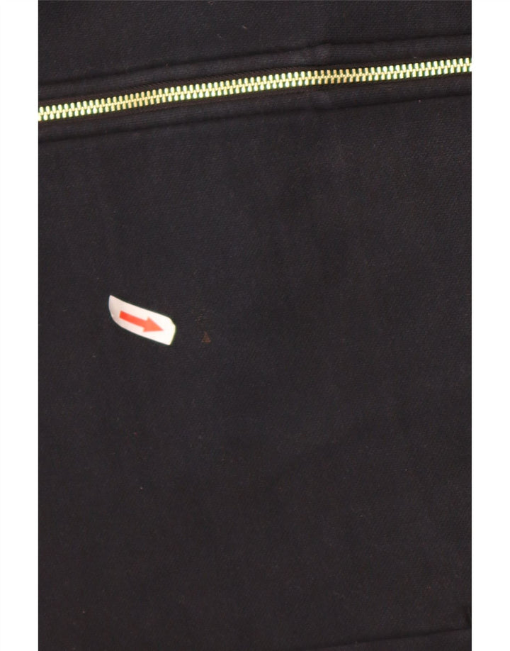 Puma Womens Tracksuit Top Jacket UK 14 Médio Algodão Preto