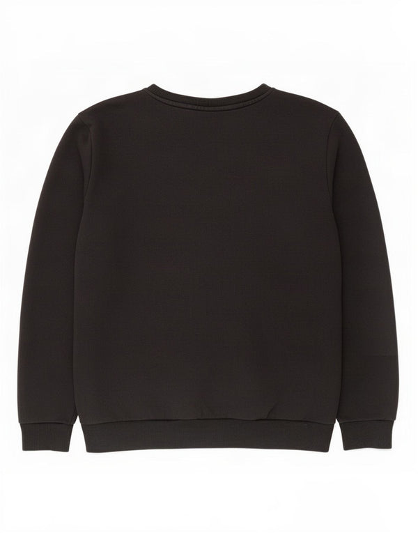 Puma Mens Loose Fit Moletom Jumper Pequeno Algodão Preto