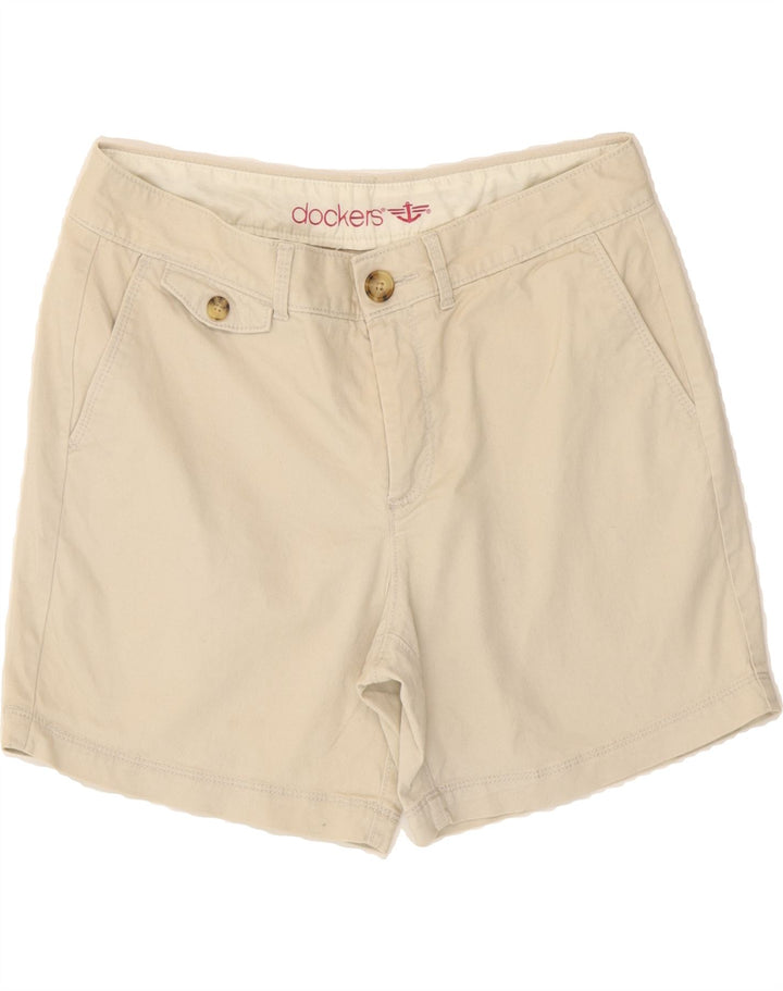 DOCKERS Womens Chino Shorts US 6 Medium W30  Beige Cotton Vintage Dockers and Second-Hand Dockers from Messina Hembry 