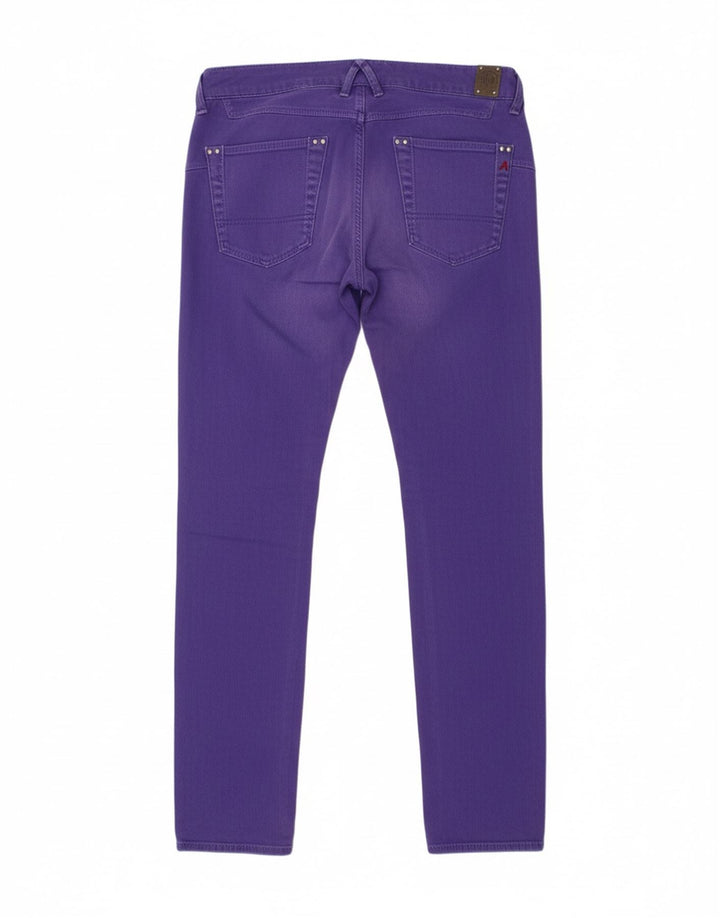 Jeans skinny feminino REPLAY W27 L32 algodão roxo