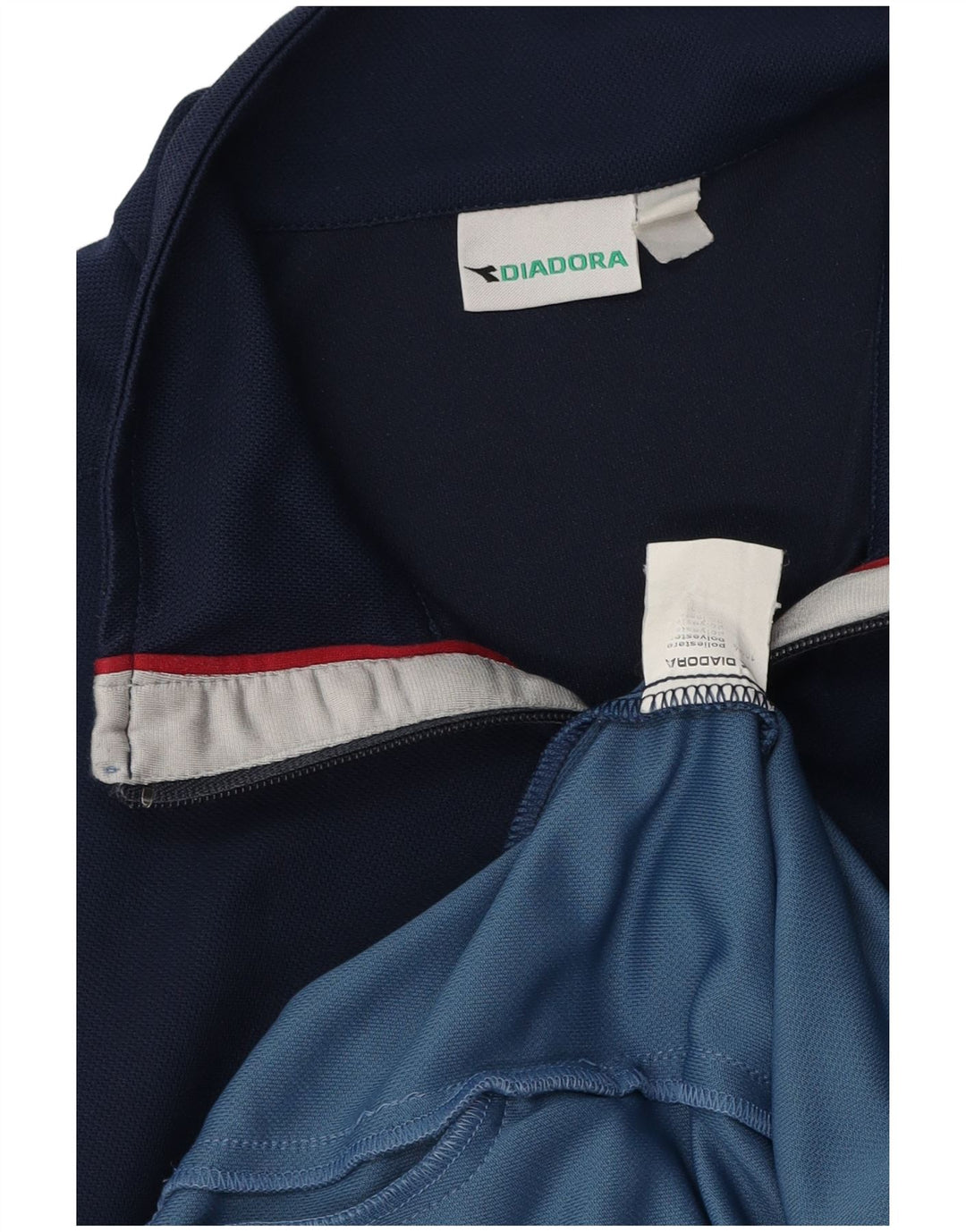 Diadora Mens Tracksuit Top Jacket Grande Azul Marinho Colourblock Poliéster