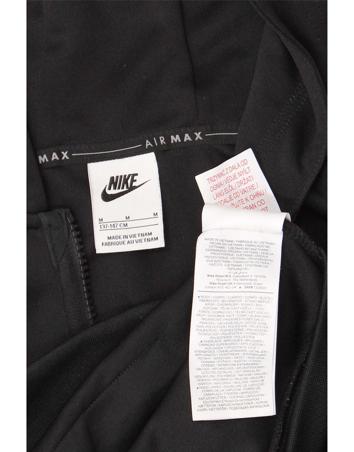 Suéter Nike Boys Zip com capuz 10-11 anos médio preto poliéster