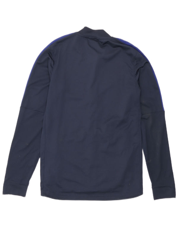 Nike Mens Treino Top Jaqueta Pequena Azul Marinho Poliéster Esportes