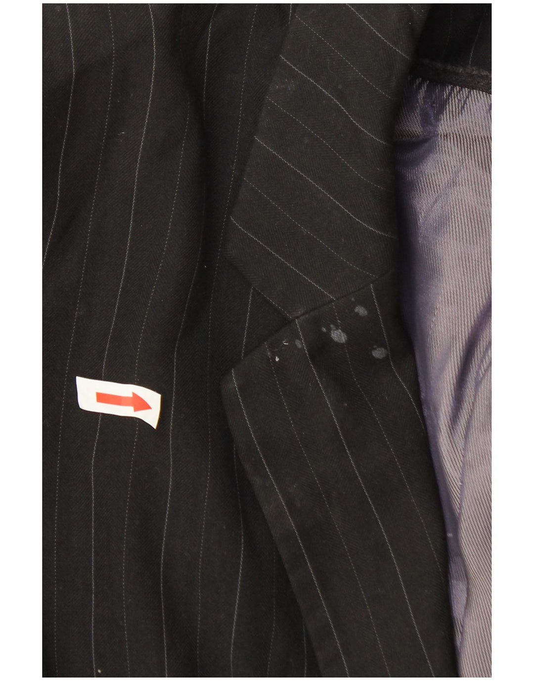 Jaqueta blazer feminina de 1 botão Marks & Spencer Reino Unido 20 2XL listrada cinza