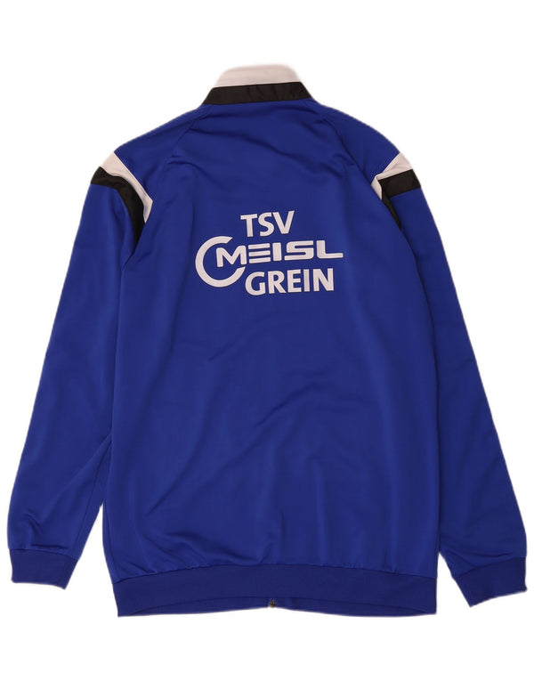Adidas Mens Graphic Tracksuit Top Jacket Médio Azul Colorblock Poliéster