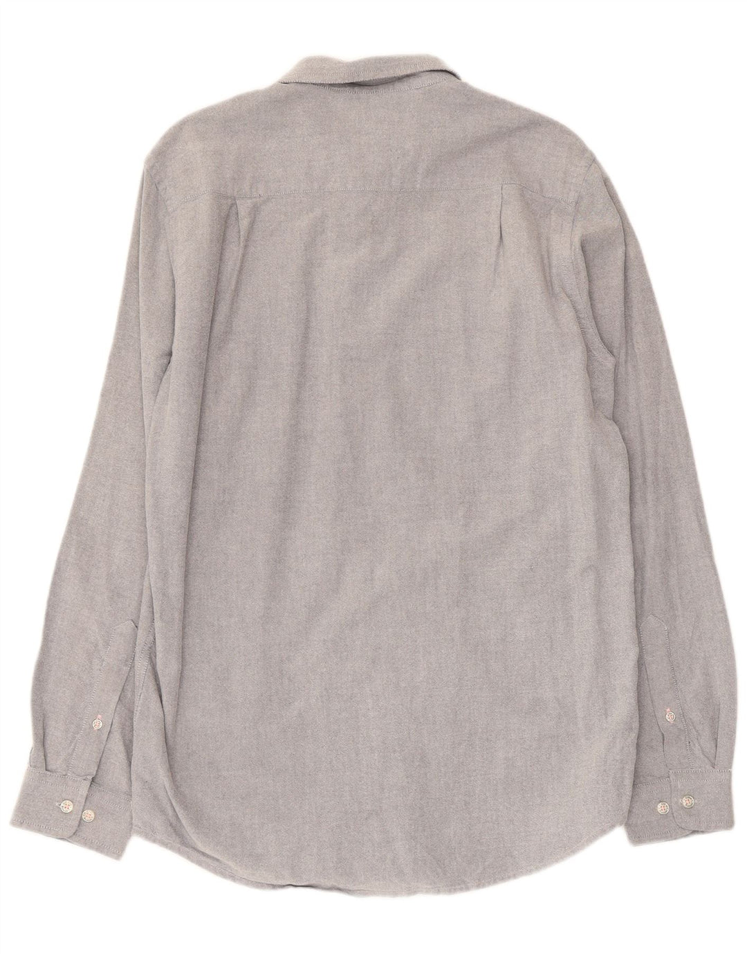 CREW CLOTHING Camisa masculina de algodão cinza médio