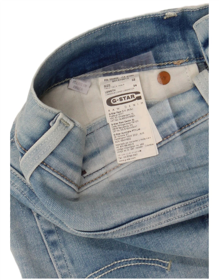 Jeans slim masculino G-STAR W32 L30 algodão azul